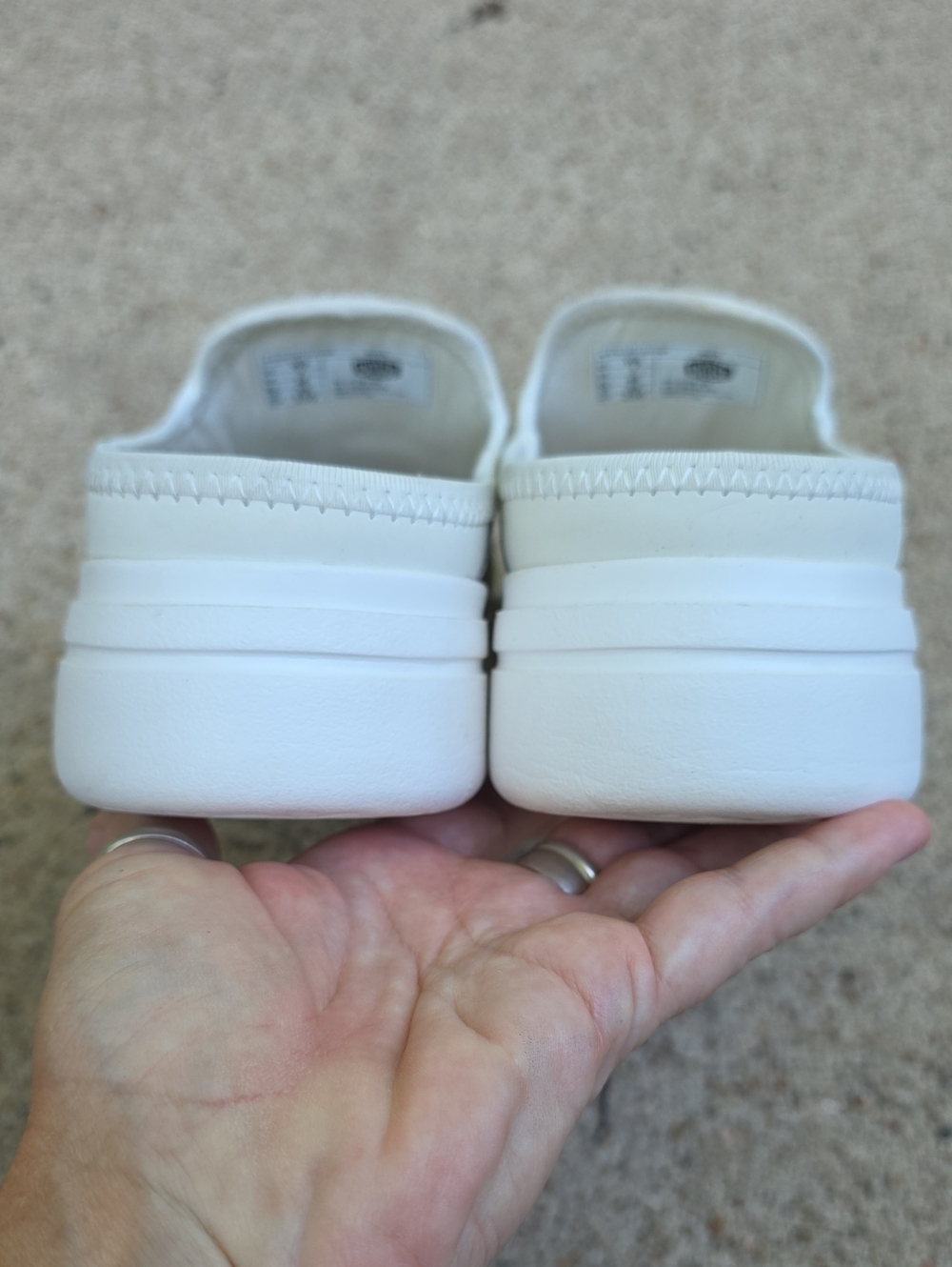 Hey Dude Austin Leather Lift Lightweight Platform Mule Casual Slip-On Shoes - Picture 7 of 11